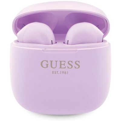 Guess True Wireless Script Logo BT5.3 Auriculares Estéreo - Púrpura Guess True Wireless Script Logo BT5.3 Auriculares Estéreo - Púrpura