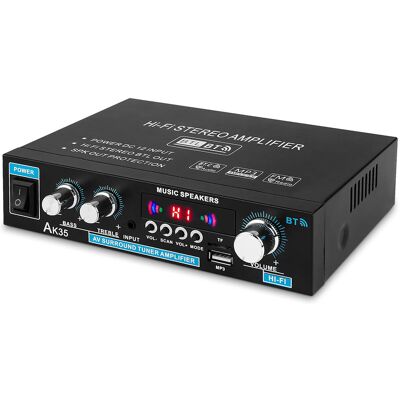 OEM 1 Amplificateur, 2 Canaux, 50 W, Bluetooth, Usb, Sd, Basses, Aigus, Pc, Home Cinéma OEM 1 Amplificateur, 2 Canaux, 50 W, Bluetooth, Usb, Sd, Basses, Aigus, Pc, Home Cinéma