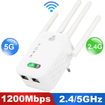 OEM Amplificador Repetidor De Señal Inalámbrica De 1200m - Extensión Y Mejora De Señal Wi-fi De Doble Banda OEM Amplificador Repetidor De Señal Inalámbrica De 1200m - Extensión Y Mejora De Señal Wi-fi De Doble Banda
