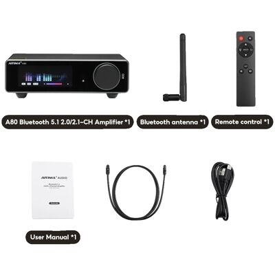OEM Amplificador De Potencia Estéreo, Audio De Alta Resolución, Múltiples Entradas, Solo A80 OEM Amplificador De Potencia Estéreo, Audio De Alta Resolución, Múltiples Entradas, Solo A80