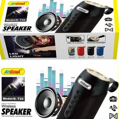 TRADE SHOP TRAESIO Trade Shop - Altoparlante 2.0 Speaker Portatile Bluetooth 10w Wireless Aux / 3,5 Mm Usb Q-t22 - TRADE SHOP TRAESIO Trade Shop - Altoparlante 2.0 Speaker Portatile Bluetooth 10w Wireless Aux / 3,5 Mm Usb Q-t22 -