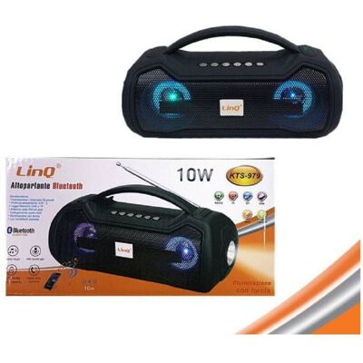 TRADE SHOP TRAESIO Trade Shop - Altoparlante Speaker Cassa Bluetooth Kts-979 10w Radio Fm Tf Usb Con Led Torcia - TRADE SHOP TRAESIO Trade Shop - Altoparlante Speaker Cassa Bluetooth Kts-979 10w Radio Fm Tf Usb Con Led Torcia -