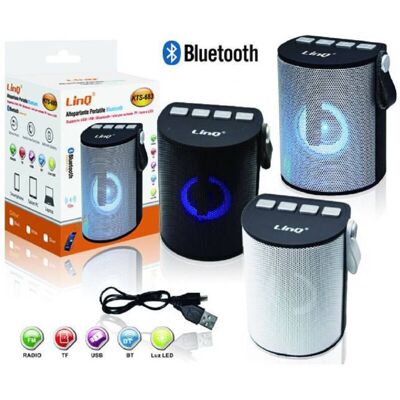 TRADE SHOP TRAESIO Trade Shop - Altoparlante Speaker Bluetooth Radio Fm Usb Microsd Led Luz Portatile Kts-683 - TRADE SHOP TRAESIO Trade Shop - Altoparlante Speaker Bluetooth Radio Fm Usb Microsd Led Luz Portatile Kts-683 -