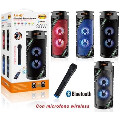 TRADE SHOP TRAESIO Trade Shop - Altoparlante Speaker Cassa Bluetooth Kts954 20w Microfono Wireless Usb Portatile - TRADE SHOP TRAESIO Trade Shop - Altoparlante Speaker Cassa Bluetooth Kts954 20w Microfono Wireless Usb Portatile -