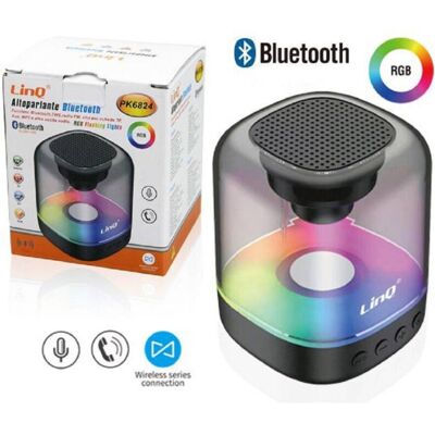 TRADE SHOP TRAESIO Altavoz Bluetooth Portátil Inalámbrico Rgb Led Radio Fm Aux Mp3 Pk6824 - TRADE SHOP TRAESIO Altavoz Bluetooth Portátil Inalámbrico Rgb Led Radio Fm Aux Mp3 Pk6824 -