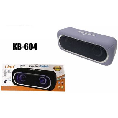 TRADE SHOP TRAESIO Trade Shop - Cassa Speaker Altoparlante Bluetooth Radio Fm Microsd Usb Aux Tf Luce Led Kb-604 - TRADE SHOP TRAESIO Trade Shop - Cassa Speaker Altoparlante Bluetooth Radio Fm Microsd Usb Aux Tf Luce Led Kb-604 -