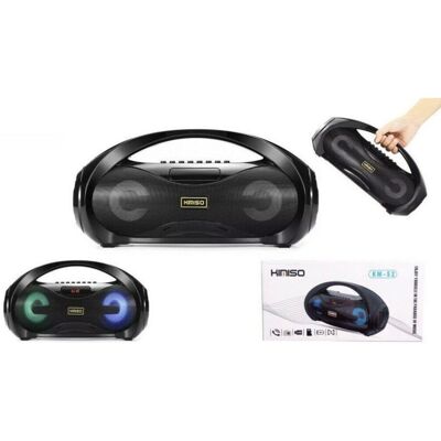TRADE SHOP TRAESIO Trade Shop - Altavoz Portátil Km-s2 Inalámbrico Bluetooth Led Multicolor 10 W - TRADE SHOP TRAESIO Trade Shop - Altavoz Portátil Km-s2 Inalámbrico Bluetooth Led Multicolor 10 W -