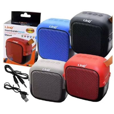 TRADE SHOP TRAESIO Altavoz Reproductor Bluetooth Tf Radio Fm Usb Portátil Kb-605 - TRADE SHOP TRAESIO Altavoz Reproductor Bluetooth Tf Radio Fm Usb Portátil Kb-605 -