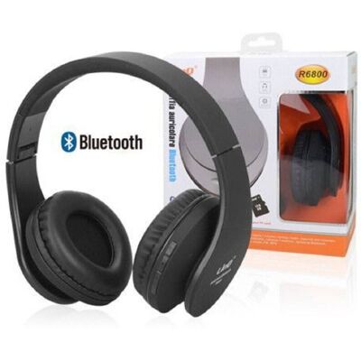Trade Shop Traesio - Auriculares Bluetooth inalámbricos - Ranura Micro SD R6800 Trade Shop Traesio - Auriculares Bluetooth inalámbricos - Ranura Micro SD R6800