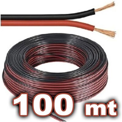 Trade Shop - Cable De Altavoz 100mt Transparente Conexión Bipolar Altavoces De Audio Altavoces - Trade Shop - Cable De Altavoz 100mt Transparente Conexión Bipolar Altavoces De Audio Altavoces -