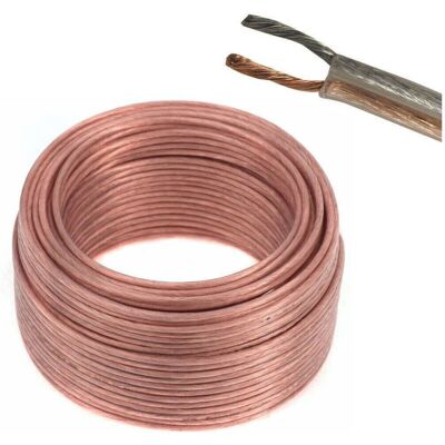 TRADE SHOP TRAESIO Trade Shop - 10mt Hifi Cable Copper For Speakers Speaker Speakers Transparent Speakers - TRADE SHOP TRAESIO Trade Shop - 10mt Hifi Cable Copper For Speakers Speaker Speakers Transparent Speakers -