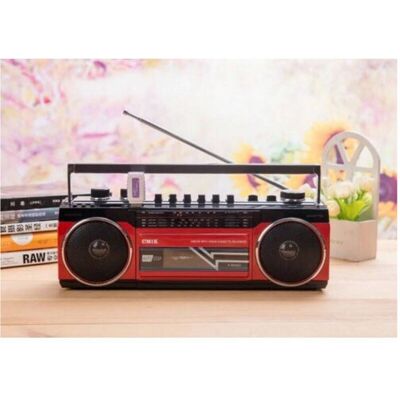 TRADE SHOP TRAESIO Trade Shop - Cassa Speaker Bluetooth Lettore Musicassette Radio Usb Sd Mp3 Mk-132bt - TRADE SHOP TRAESIO Trade Shop - Cassa Speaker Bluetooth Lettore Musicassette Radio Usb Sd Mp3 Mk-132bt -