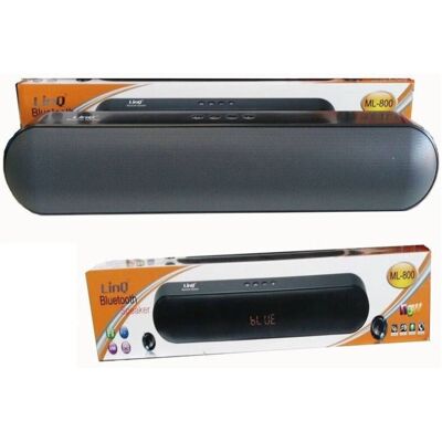 TRADE SHOP TRAESIO Altavoz Inalámbrico Bluetooth 3d Radio Lector Microsd Usb Linq Ml-800 - TRADE SHOP TRAESIO Altavoz Inalámbrico Bluetooth 3d Radio Lector Microsd Usb Linq Ml-800 -