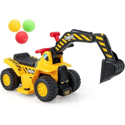 Costway Excavadora Electrica Para Niños, Coche De Construcción Multifuncional Con Almacenamiento, Bocina Y Efectos De Sonido, Aro De Baloncesto Plegable Y 3 Pelotas, Para Niños De 2+ Años Costway Excavadora Electrica Para Niños, Coche De Construcción Multifuncional Con Almacenamiento, Bocina Y Efectos De Sonido, Aro De Baloncesto Plegable Y 3 Pelotas, Para Niños De 2+ Años