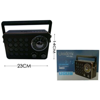 TRADE SHOP TRAESIO Trade Shop - Radio Fm Am Sw Portátil Con Altavoz Antena Bluetooth Microsd Usb Estéreo Xc5008 - TRADE SHOP TRAESIO Trade Shop - Radio Fm Am Sw Portátil Con Altavoz Antena Bluetooth Microsd Usb Estéreo Xc5008 -