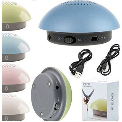 TRADE SHOP TRAESIO Mini Altavoz Altavoz Bluetooth 2.1 Edr Aux Móvil Ipod Smartphone Tablet E200 - TRADE SHOP TRAESIO Mini Altavoz Altavoz Bluetooth 2.1 Edr Aux Móvil Ipod Smartphone Tablet E200 -