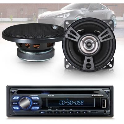 Caliber Calibre Rcd122 Paquete De Coches 75w X 4 + 2 Altavoces De 100w Xsound Caliber Calibre Rcd122 Paquete De Coches 75w X 4 + 2 Altavoces De 100w Xsound