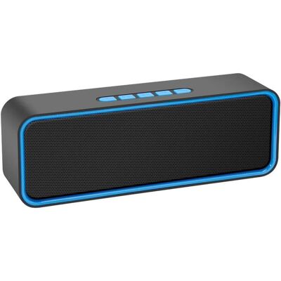 FORIOUS Altavoz Inalámbrico Portátil, Altavoz Bluetooth 5.0, Graves Estéreo Hifi 3d, Batería De 1200 Mah, 10 Horas De Reproducción (azul). FORIOUS Altavoz Inalámbrico Portátil, Altavoz Bluetooth 5.0, Graves Estéreo Hifi 3d, Batería De 1200 Mah, 10 Horas De Reproducción (azul).