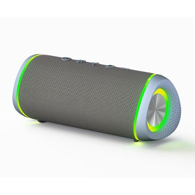FORIOUS Altavoz Bluetooth Portátil De 16 W Con Efectos De Luz, Bluetooth 5.3 E Interfaz Aux. Color Gris. FORIOUS Altavoz Bluetooth Portátil De 16 W Con Efectos De Luz, Bluetooth 5.3 E Interfaz Aux. Color Gris.