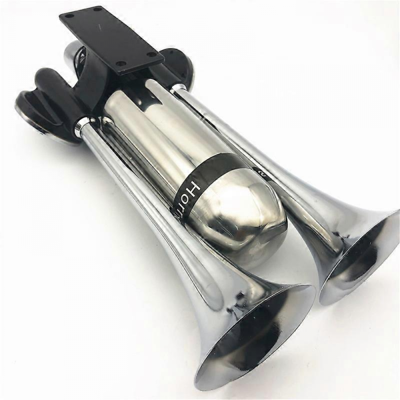 OEM Potente Bocina Eléctrica De Doble Trompeta Cromada De 12 V/24 V Y 500 Db, Kit De Altavoz Con Compresor De Aire, Compatible Con Bocinas. OEM Potente Bocina Eléctrica De Doble Trompeta Cromada De 12 V/24 V Y 500 Db, Kit De Altavoz Con Compresor De Aire, Compatible Con Bocinas.