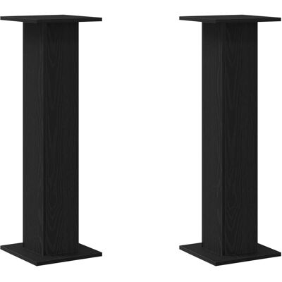 VADAXL Vidaxl Soportes Para Altavoces 2 Uds. Roble Negro 30 X 30 X 95 Cm VADAXL Vidaxl Soportes Para Altavoces 2 Uds. Roble Negro 30 X 30 X 95 Cm