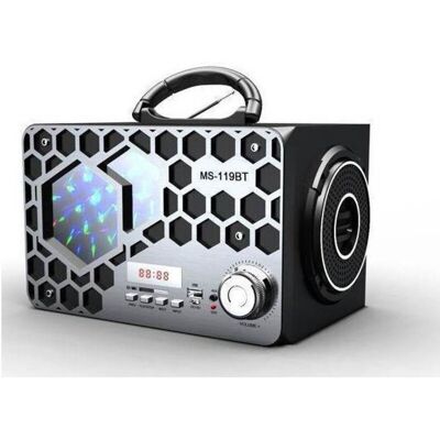 TRADE SHOP TRAESIO Trade Shop - Altavoz Portátil Bluetooth Led Varios Colores Fm/sd/usb Smartphone Ms-119bt - TRADE SHOP TRAESIO Trade Shop - Altavoz Portátil Bluetooth Led Varios Colores Fm/sd/usb Smartphone Ms-119bt -