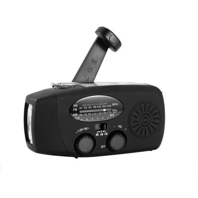 OEM Radio Solar Portátil, Radio Am/fm/noaa Autoalimentada Con Manivela, Radio Meteorológica De Emergencia Con Linterna De 3 Led Y Cargador De Teléfono Para Senderismo Y Acampada (2000 Mah) OEM Radio Solar Portátil, Radio Am/fm/noaa Autoalimentada Con Manivela, Radio Meteorológica De Emergencia Con Linterna De 3 Led Y Cargador De Teléfono Para Senderismo Y Acampada (2000 Mah)