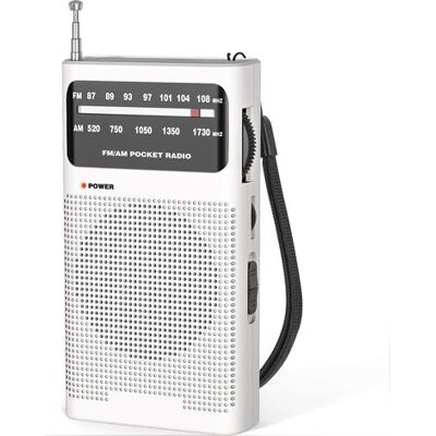 OEM Radio Portátil, Radio Am (mw)/fm A Pilas, Radio De Bolsillo De Transistores Con Excelente Recepción, Excelente Calidad De Sonido, Mini Radio Portátil (aa) - Blanco OEM Radio Portátil, Radio Am (mw)/fm A Pilas, Radio De Bolsillo De Transistores Con Excelente Recepción, Excelente Calidad De Sonido, Mini Radio Portátil (aa) - Blanco