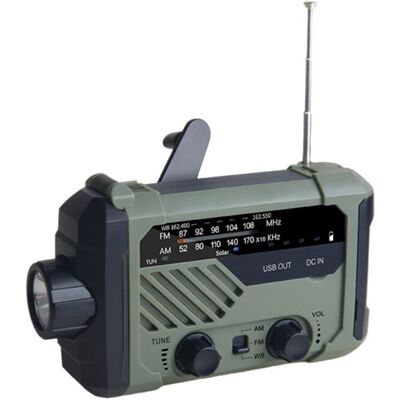 OEM Radio Solar Multifuncional De Emergencia Con Bandas Am/fm, Linterna, Generador De Manivela Y Cargador De Teléfono Móvil. OEM Radio Solar Multifuncional De Emergencia Con Bandas Am/fm, Linterna, Generador De Manivela Y Cargador De Teléfono Móvil.