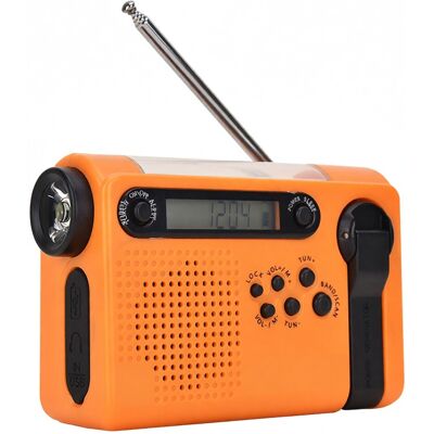 OEM Radio Portátil De Emergencia Hanrongda Para Uso En Exteriores, Am/fm/sw, Alimentada Por Energía Solar Y Con Manivela, Con Linterna Led, Batería De 2000 Mah Y Alarma Sos. OEM Radio Portátil De Emergencia Hanrongda Para Uso En Exteriores, Am/fm/sw, Alimentada Por Energía Solar Y Con Manivela, Con Linterna Led, Batería De 2000 Mah Y Alarma Sos.