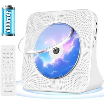 OEM Lecteur Cd Portable Rechargeable, Hifi Lecteur Cd Bluetooth Avec Usb, Aux, Fm Radio Lecteurs Cd Avec Un Bon Son, Lecteurs Cd Sans Fil Blanc Avec Télécommande OEM Lecteur Cd Portable Rechargeable, Hifi Lecteur Cd Bluetooth Avec Usb, Aux, Fm Radio Lecteurs Cd Avec Un Bon Son, Lecteurs Cd Sans Fil Blanc Avec Télécommande