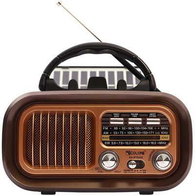 OEM Radio Retro Con Bluetooth: Radio Am/fm/sw, Radio Nostálgica Ra Con Función De Carga Solar + Altavoz De 5 W, Sistema Multimedia Portátil Para El Hogar, Exteriores, Camping Y Más. OEM Radio Retro Con Bluetooth: Radio Am/fm/sw, Radio Nostálgica Ra Con Función De Carga Solar + Altavoz De 5 W, Sistema Multimedia Portátil Para El Hogar, Exteriores, Camping Y Más.
