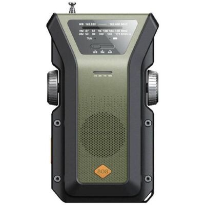 OEM Radio De Emergencia Portátil Noaa Am/fm/wb – 4000 Mah, Función De Carga Solar/manivela/usb-c, 3 Modos, Alarma Sos Y Luz Led. OEM Radio De Emergencia Portátil Noaa Am/fm/wb – 4000 Mah, Función De Carga Solar/manivela/usb-c, 3 Modos, Alarma Sos Y Luz Led.
