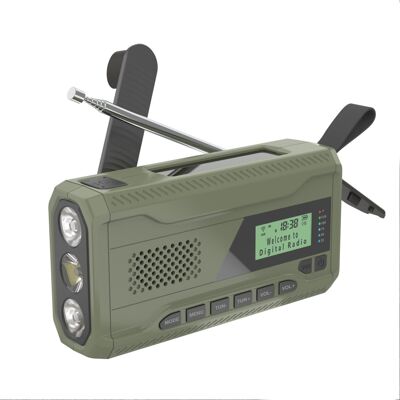 OEM Radio Dynamo Portable Survie Urgence - Radio Solaire À Manivelle Fm/dab/bluetooth, Batterie 4500mah Chargeur Usb Téléphone, Lampe Torche/sos Idéale Pour Extérieur/camping OEM Radio Dynamo Portable Survie Urgence - Radio Solaire À Manivelle Fm/dab/bluetooth, Batterie 4500mah Chargeur Usb Téléphone, Lampe Torche/sos Idéale Pour Extérieur/camping