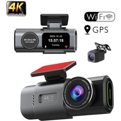 OEM Cámara De Salpicadero Para Coche 4k+1080p Con Pantalla Ips De 1,47'', Wifi Y App, Gran Angular De 170°, Visión Nocturna, Tarjeta Sd De 64 Gb, Wdr, Sensor G, Modo De Aparcamiento 24 Horas Y Grabación E OEM Cámara De Salpicadero Para Coche 4k+1080p Con Pantalla Ips De 1,47'', Wifi Y App, Gran Angular De 170°, Visión Nocturna, Tarjeta Sd De 64 Gb, Wdr, Sensor G, Modo De Aparcamiento 24 Horas Y Grabación E