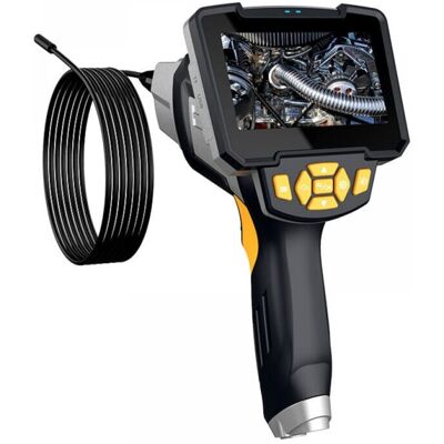 CYSLMUK Cámara Endoscópica 1080p, Cámara De Inspección De Doble Lente Industrial Hd, Endoscopio De Tuberías A Prueba De Agua Ip67 Con Pantalla Ips De 4,3 Pulgadas, 6 Luces Led Y Cable Semirrígido De 5 M CYSLMUK Cámara Endoscópica 1080p, Cámara De Inspección De Doble Lente Industrial Hd, Endoscopio De Tuberías A Prueba De Agua Ip67 Con Pantalla Ips De 4,3 Pulgadas, 6 Luces Led Y Cable Semirrígido De 5 M