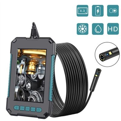 CHOYCLIT Cámara Endoscópica Con Luz, Boroscopio Hd 1080p Con 8 Luces Led Y Pantalla De 4,3 Pulgadas, Para Plomería E Inspección Mecánica, Color Verde CHOYCLIT Cámara Endoscópica Con Luz, Boroscopio Hd 1080p Con 8 Luces Led Y Pantalla De 4,3 Pulgadas, Para Plomería E Inspección Mecánica, Color Verde