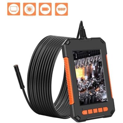 CHOYCLIT Endoscopio Industrial, Cámara Endoscópica Hd 1080p, Cámara De Inspección De Tuberías, Pantalla Hd De 4,3 Pulgadas, 8 Luces Led, Color Naranja (10 M) CHOYCLIT Endoscopio Industrial, Cámara Endoscópica Hd 1080p, Cámara De Inspección De Tuberías, Pantalla Hd De 4,3 Pulgadas, 8 Luces Led, Color Naranja (10 M)