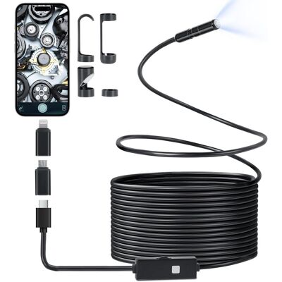 OEM Cámara Endoscópica Industrial Hd 1080p, Resistente Al Agua Ip67, 8,2 Mm, Con 8 Led, Para Smartphone Y Tablet (5 M) OEM Cámara Endoscópica Industrial Hd 1080p, Resistente Al Agua Ip67, 8,2 Mm, Con 8 Led, Para Smartphone Y Tablet (5 M)