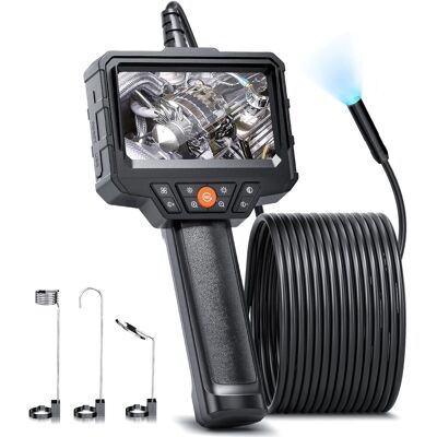 Cámara Endoscópica De Inspección Tipo Serpiente, 10 M Ips, 4,3 Pulgadas, Con 8 Led Ajustables, 7,9 Mm, Ip67, Resistente Al Agua - Lablanc Cámara Endoscópica De Inspección Tipo Serpiente, 10 M Ips, 4,3 Pulgadas, Con 8 Led Ajustables, 7,9 Mm, Ip67, Resistente Al Agua - Lablanc