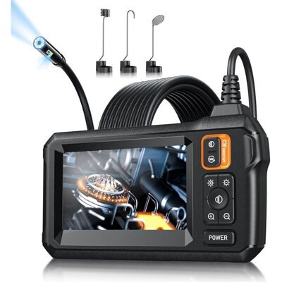 Cámara Endoscópica Hd 1080p Resistente Al Agua Ip67 Con Pantalla De 4,3 Pulgadas Y Luz Led Para Inspecciones Industriales - Longitud De 5 Metros - Kzq Cámara Endoscópica Hd 1080p Resistente Al Agua Ip67 Con Pantalla De 4,3 Pulgadas Y Luz Led Para Inspecciones Industriales - Longitud De 5 Metros - Kzq