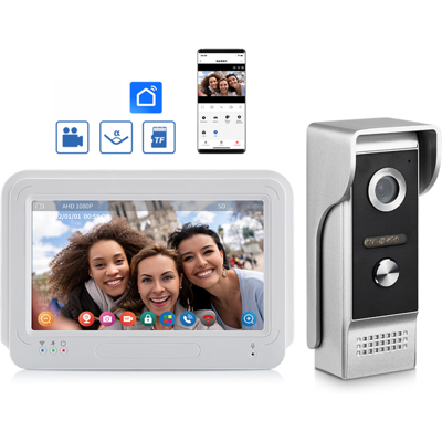 OEM Videoportero Wifi 1080p Con Pantalla Táctil De 7 Pulgadas, Cámara Infrarroja, Visión Nocturna Y Compatibilidad Con Cerraduras Eléctricas. OEM Videoportero Wifi 1080p Con Pantalla Táctil De 7 Pulgadas, Cámara Infrarroja, Visión Nocturna Y Compatibilidad Con Cerraduras Eléctricas.