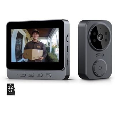 OEM Videoportero Inalámbrico Para Exteriores – Cámara Hd De 30 W – Pantalla De 4,3 Pulgadas – Visión Nocturna De 120° – Audio Bidireccional – Tarjeta De Memoria De 64 Gb OEM Videoportero Inalámbrico Para Exteriores – Cámara Hd De 30 W – Pantalla De 4,3 Pulgadas – Visión Nocturna De 120° – Audio Bidireccional – Tarjeta De Memoria De 64 Gb