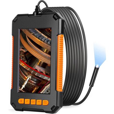JUSCH Endoscopio Industrial, Cámara Endoscópica Hd 1080p, Cámara De Inspección De Tuberías, Pantalla Hd De 4,3 Pulgadas, 8 Luces Led, Cable Semirrígido De 5 M, Tarjeta Tf De 32 Gb (5 M) JUSCH Endoscopio Industrial, Cámara Endoscópica Hd 1080p, Cámara De Inspección De Tuberías, Pantalla Hd De 4,3 Pulgadas, 8 Luces Led, Cable Semirrígido De 5 M, Tarjeta Tf De 32 Gb (5 M)