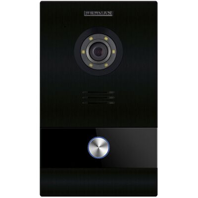 FERMAX Placa De Video 1l Meet Negra Con Cámara Hd Y Perfil De Aluminio, Bajo Consumo FERMAX Placa De Video 1l Meet Negra Con Cámara Hd Y Perfil De Aluminio, Bajo Consumo