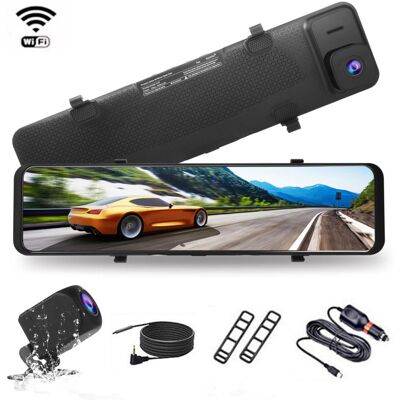 OEM Espejo Retrovisor 4k De 12 Pulgadas, Cámara Dual, Grabadora De Video Delantera Y Trasera, Wi-fi, Pantalla Táctil, Detección De Colisión, Imagen De Marcha Atrás OEM Espejo Retrovisor 4k De 12 Pulgadas, Cámara Dual, Grabadora De Video Delantera Y Trasera, Wi-fi, Pantalla Táctil, Detección De Colisión, Imagen De Marcha Atrás