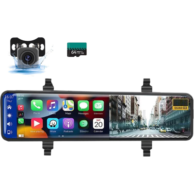 BEYAMIS Cámara De Visión Trasera 4k De 11,26 Pulgadas, Android Auto/carplay Inalámbrico, Control Por Voz, Visión Nocturna, Grabación Por Wi-fi. BEYAMIS Cámara De Visión Trasera 4k De 11,26 Pulgadas, Android Auto/carplay Inalámbrico, Control Por Voz, Visión Nocturna, Grabación Por Wi-fi.