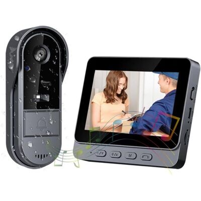 OEM Timbre Inalámbrico Exterior Resistente Al Agua 1080p – Pantalla Ips De 4,3 Pulgadas – Cámara Hd De 170° – Visión Nocturna Infrarroja – Batería De 1000 Mah -crezuo OEM Timbre Inalámbrico Exterior Resistente Al Agua 1080p – Pantalla Ips De 4,3 Pulgadas – Cámara Hd De 170° – Visión Nocturna Infrarroja – Batería De 1000 Mah -crezuo