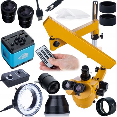 OEM Microscopio Trinocular 7-45x Con Brazo Articulado, Cámara Sony 4k Usb-c, Lente Barlow 0.5x E Iluminador Led 56x Kit De Inspección Para Electrónica E Ingeniería De Precisión OEM Microscopio Trinocular 7-45x Con Brazo Articulado, Cámara Sony 4k Usb-c, Lente Barlow 0.5x E Iluminador Led 56x Kit De Inspección Para Electrónica E Ingeniería De Precisión