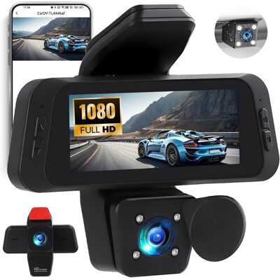 OEM Cámara De Salpicadero Delantera Y Trasera Para El Interior Del Coche, Cámara De 3 Pulgadas Con Control Por Aplicación, Visión Nocturna Infrarroja, Grabación En Bucle, Sensor G, Asistencia Al Aparcamie OEM Cámara De Salpicadero Delantera Y Trasera Para El Interior Del Coche, Cámara De 3 Pulgadas Con Control Por Aplicación, Visión Nocturna Infrarroja, Grabación En Bucle, Sensor G, Asistencia Al Aparcamie